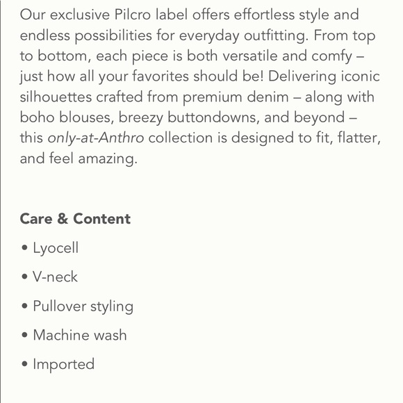 PILCRO CHAMBRAY DENIM BLOUSE - Picture 3 of 3